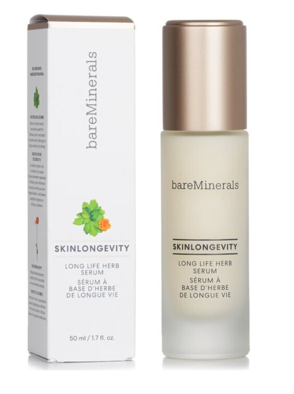 BareMinerals Skinlongevity Long Life Herb Serum 1.7 oz - NEW